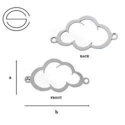 DWCL-612 Baza mini CHMURKA 10 x 19 mm Srebro 925