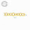 P-R-132Z 3 cm Silver 925 Gold Plated