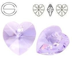 6228 MM 14 Swarovski Heart VIOLET
