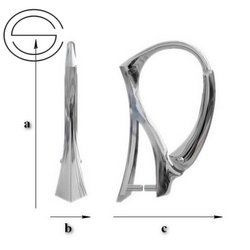 BBA-4 Bigle angielskie do Swarovskiego Srebro 925