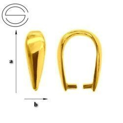 KWZ-02 Bail 925 silver Gold Plated