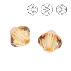5328 MM 4 Swarovski Bicone METALLIC SUNSHINE METSH