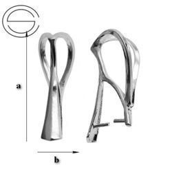 KWP-27 Krawatka Srebro 925 RODOWANE