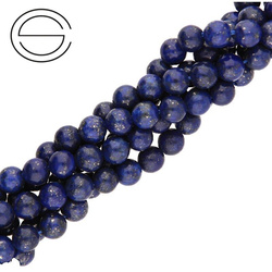 KN-RS-6,0 mm LAPIS LAZULI okrągły gładki - sznur