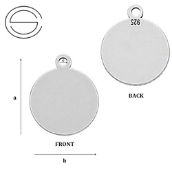 CL-275 Element do podwieszania 12,0 mm Srebro 925
