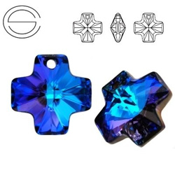 6866 MM 20 Swarovski Cross HELIOTROPE HEL