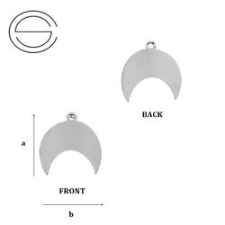CL-353 Element do podwieszania KSIĘŻYC Srebro 925