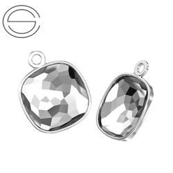 4483/J MM 10 Swarovski Cushion - oprawa - Rhodium