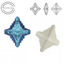 4927 MM 19 Swarovski Rhombus Tribe AQUA METBL F