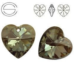 6228 MM 28 Swarovski Heart BRONZE SHADE BRSH
