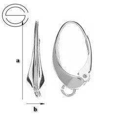 BA-5 Leverbacks - Earring Hooks - Sterling Silver 925 / gram