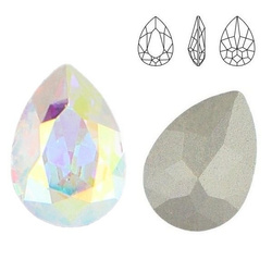 4320 MM 10 Swarovski Pear-shaped Crystal AB F