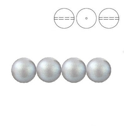 PRECIOSA 131-10-011 Round Pearl Maxima 8 mm PEARLESCENT GREY 1 pkg. = 10 pcs.