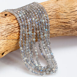 KN-RF-4,0 mm LABRADORYT okrągły fasetowany - sznur