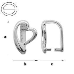 KW-36 Silver 925 Bail for Crystals from SWAROVSKI