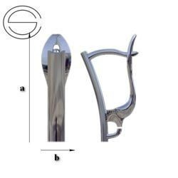 BK-8 Bigle zatrzaskowe do podwieszania Sr. 925 /gram