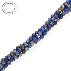 KN-RS-4,0 JAS IMP Natural stone - round smooth - IMPRESSION JASPER - Strand