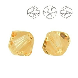 5328 MM 4 Swarovski Bicone LIGHT PEACH 2 szt.