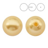 PRECIOSA 131-10-012 Round Pearl Maxima 1/2H 12 mm GOLD