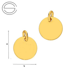 CL-585 VIRGO Zodiac Pendant 9,0 mm Sterling Silver 925