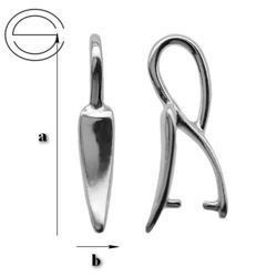 KW-07 Krawatka do Swarovskiego Srebro 925 /gram
