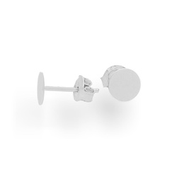 SZT-260 Silver stud earrings CIRCLES 4mm - SILVER 925