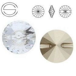 3015 MM 27 Swarovski Button CRYSTAL F
