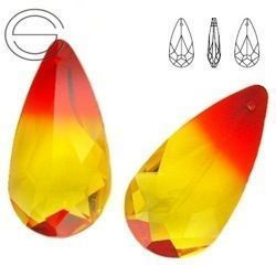 6100 MM 24 Swarovski Teardrop FIREOPAL