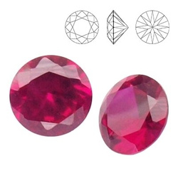 RD II MM 5 Cyrkonia - Corundum RUBY