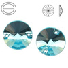 3200 MM 10 Swarovski Rivoli LIGHT TURQUOISE F