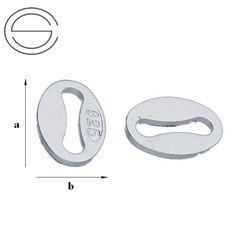 MB-5 Blaszka cechownicza owalna Srebro 925 /gram