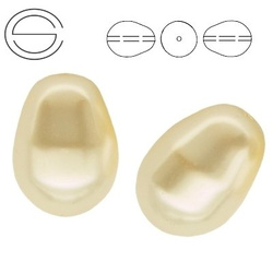5821 MM 11 Swarovski Pear CREAM PEARL (CRM)