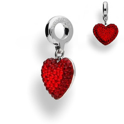 Beads - BeCharmed Pavé Heart - Swarovski Crystals