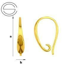 BOZ-25 Earwires Silver Gold Plated