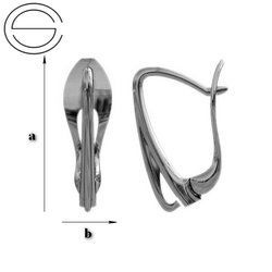 BK-09 Snap Earrings Silver 925