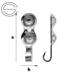 ŁP-2 Łapaczki do naszyjników / bransoletek Srebro 925 /gram
