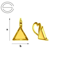 KWZ-019/8 Bail for 4841 Silver 925 GOLD PLATED