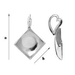 KW-022 Krawatka do wklejania 2420 lub 2493 10mm Srebro 925 /gram