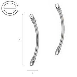 RLWP-2/30 Rurka wykończona Srebro 925 RODOWANE