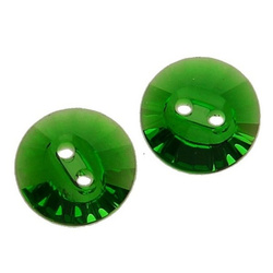 3019 MM 12 Swarovski Rivoli Button DARK MOSS GREEN