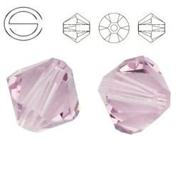 5328 MM 4 Swarovski XILION Bicone LIGHT AMETHYST