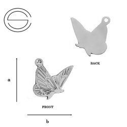 CL-616 Zawieszka MOTYL 10,3 mm Srebro 925