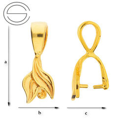 KWZ-90 Silver Sterling 925 Gold Plated