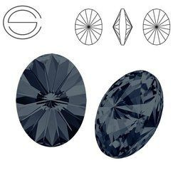 4122 MM 14 Swarovski Oval Rivoli GRAPHITE F