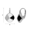 BA-85/10 A Leverbacks for 4470 Square 10mm - Earring Hooks - Sterling Silver 925 / gram