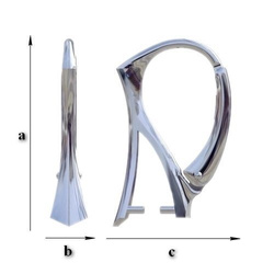 BBA-2 Leverbacks - Earring Hooks - Sterling Silver 925 / gram