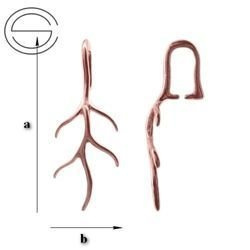 KWRG-39 Krawatka do Swarovski Srebro 925 POZŁACANE