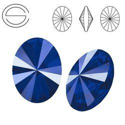 4122 MM 14 Swarovski Oval Rivoli ROYAL BLUE SHINY