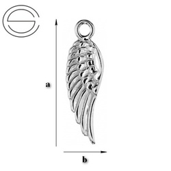 CHAP-138 do podwieszania WING Srebro 925 RODOWANE
