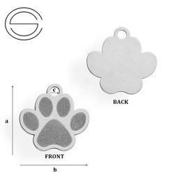 CL-315 PAW Pendant 9,7 x 10,0 mm Sterling Silver 925